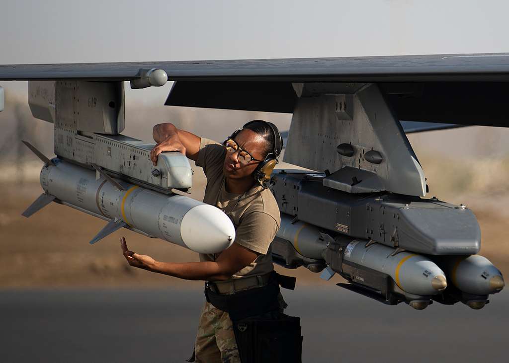 A U.S. Air Force armament systems technician assigned