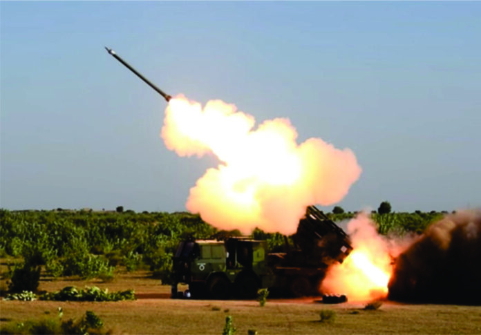 PINAKA Multiple Launch Rocket System mlrs