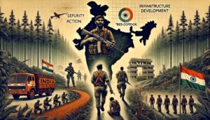 image representing India's counter-Naxal operations. It was created using DALL·E, OpenAI's legacy image generation model.