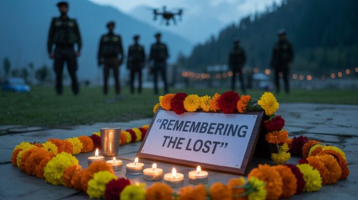 An AI Generated iamge showing a creepy vibe in Kashmir following Pahalgam attack and Pakistan's Hamas style warfare